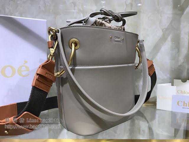 Chloe女包 克洛伊經典Roy抽繩圓環大號水桶包 Chole手提肩背斜挎包  jjh1319